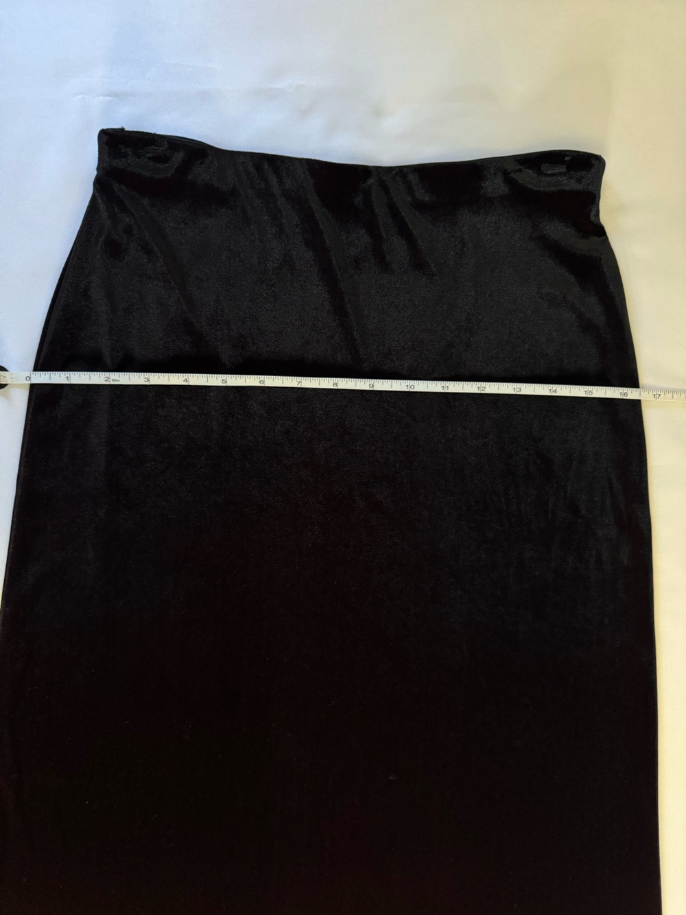 Classic Black Velvet Skirt Laundry by Shelli Segal Sony Pictures Wardrobe - Picture 14 of 14